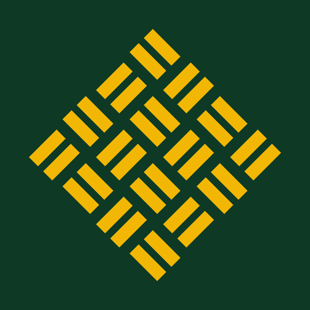 ThreadBind mark, small sizes: Solid bars for icons and favicons.